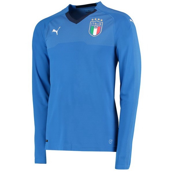 Thailande Maillot Football Italie Domicile ML 2018 Bleu